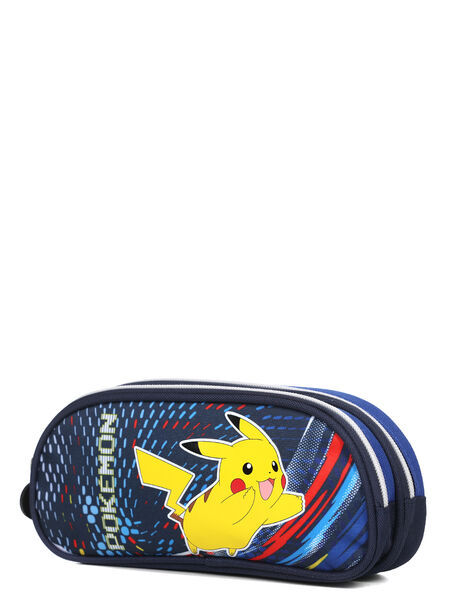 Trousse Pokémon Team Pikachu - 2 compartiments Bleu Marine