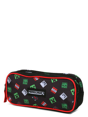 Trousse Minecraft Blocs - 2 compartiments Noir