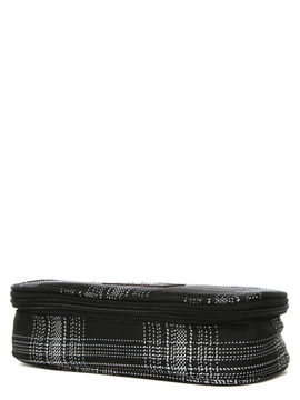 Trousse Oval Checked Dark