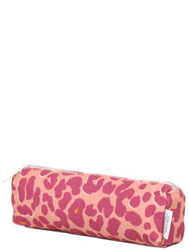 Trousse scolaire Pencil Case Leopard Orange