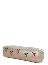 Trousse Jeune Premier Pencil Case Double Cherry Pompon Cherry Pompon