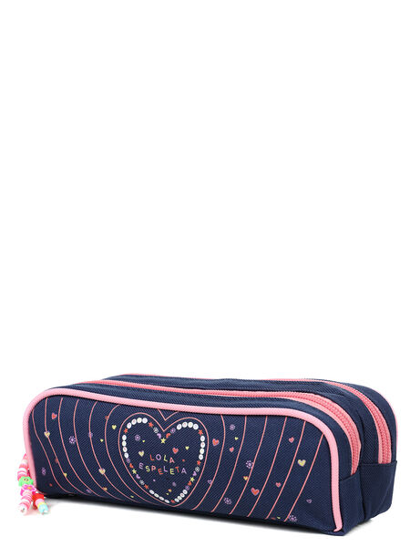 Trousse Love - 2 compartiments Bleu