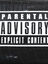 Trousse ronde Parental Advisory Distorsion Noir