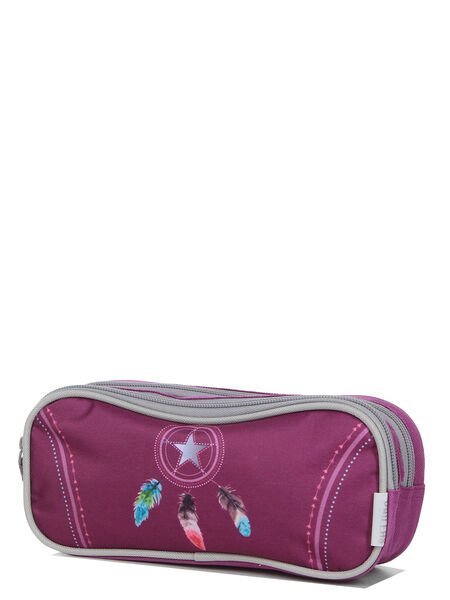 Trousse Fashion Plume - 2 compartiments Violet
