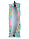 Trousse ronde Rainbow Rose/Vert