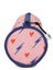 Trousse ronde Heart Rose Rose