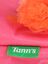 Trousse triangle Sidonie Rose/Orange