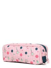 Trousse Tann's Caroline - 3 compartiments Vert/Rose