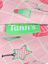 Trousse triangle Caroline Vert/Rose