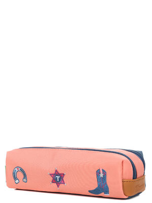 Trousse Tann's Jane - 2 compartiments Corail/Bleu