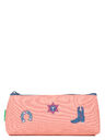 Trousse triangle Jane Corail/Bleu