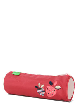 8468C-Trousse Scolaire Ronde Basic 7x22 Cm, Couleur Aléatoire[65