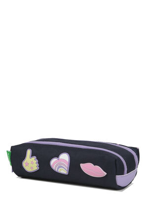 Trousse Tann's Giulia - 2 compartiments 14579#Bleu/Lilas