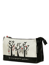 Trousse de toilette Derrire la porte Margo Chic Blanc Noir