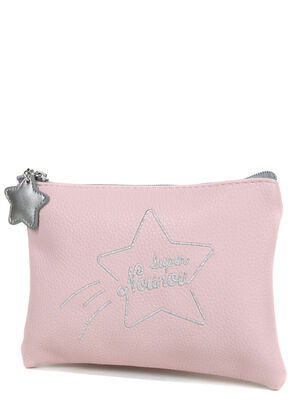 Trousse de toilette Derri�re la porte Paix Super Nounou Rose