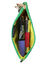 Trousse de toilette Paix Merci pour cette Anne Feuillage Vert