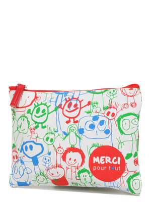 Trousse de toilette Derri�re la porte Paix Merci Pour Tout Blanc