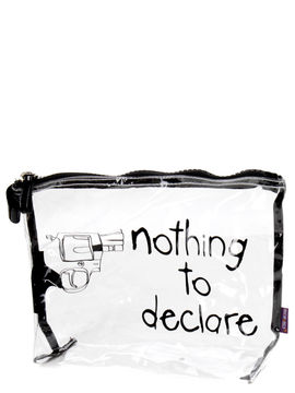 Trousse de toilette transparente Nothing to Declare