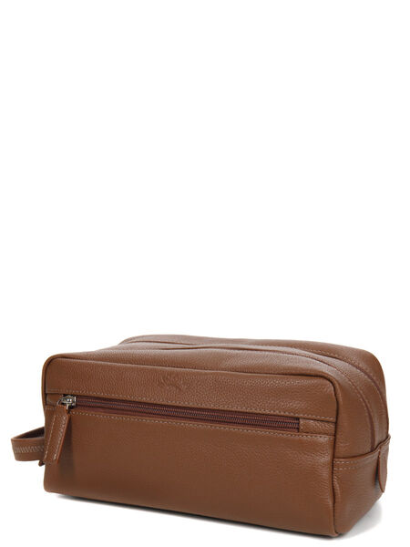 Trousse de toilette Charm - 2 compartiments Marron