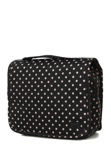 Trousse de toilette Amelia Black with White Polka Dots