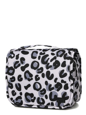 Trousse de toilette Periea Amelia Silver Leopard Blanc