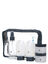 Trousse de toilette transparente + Flacons Midnight Blue