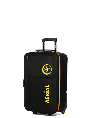 Valise extensible A�rial Basic 55 cm - 2 roues Noir jaune