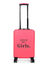 Valise cabine rigide Message Girls 55 cm Rose