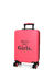 Valise cabine rigide Message Girls 55 cm Rose