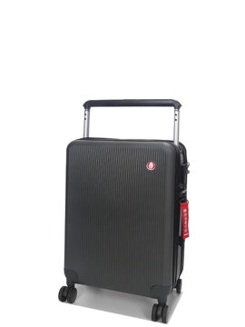 Valise cabine rigide Ikonic 55 cm - Double ouverture Kaki Noir