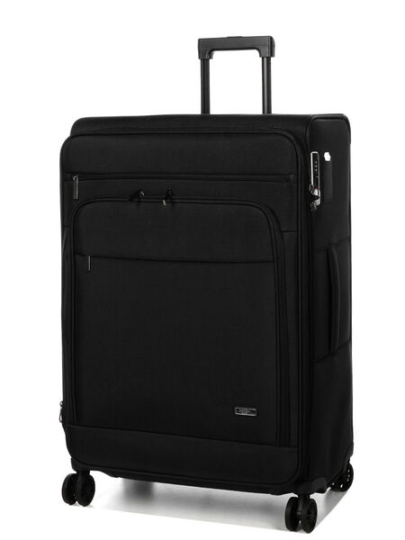 Valise souple extensible Gemini 76 cm Noir