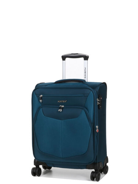 Valise cabine souple extensible Boréal 53 cm Bleu Vert