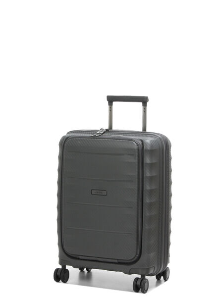 Valise cabine rigide extensible Canopus 54 cm - Poche Frontale Gris