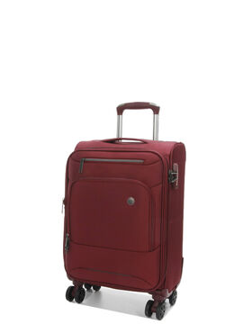 Valise cabine souple extensible Alya 55 cm Bordeaux