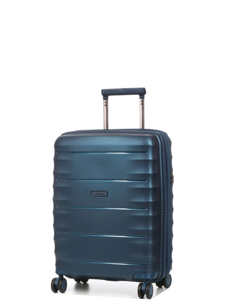 Valise cabine rigide extensible Canopus 55 cm Bleu