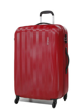 Valise rigide Prismo II 75 cm Rouge