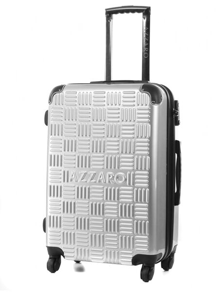 Valise Rigide Blanche 71 Cm - 4 Roues Silencieuses, Verrou Numérique à 3 Chiffres, Légère Et Spacieuse