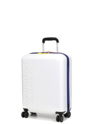Valise Benetton United Slim 55 cm Blanc