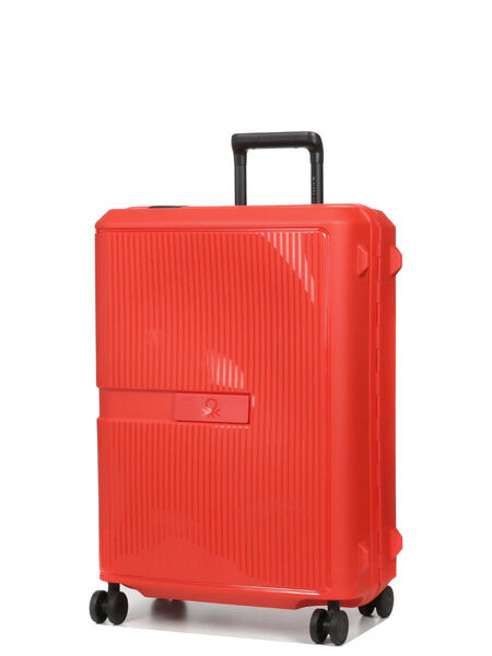 Valise rigide Color Block 66.5 cm Rouge