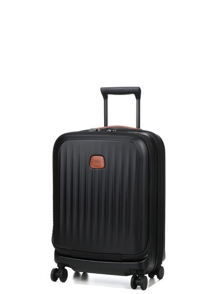 Valise cabine rigide extensible Taormina S 55 cm - Poche Frontale Noir