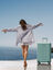 Valise rigide extensible Positano 69 cm Bleu Clair Bleu Clair
