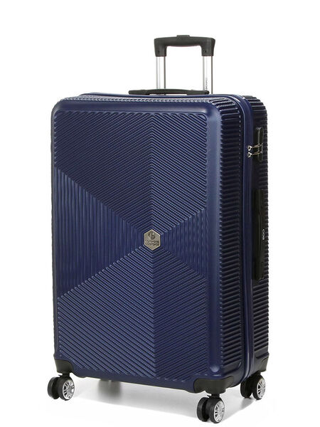 Valise rigide Harlington 76 cm Bleu
