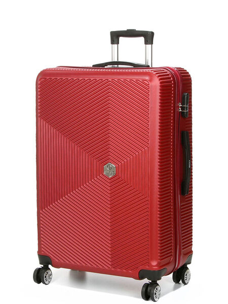 Valise rigide Harlington 76 cm Rouge