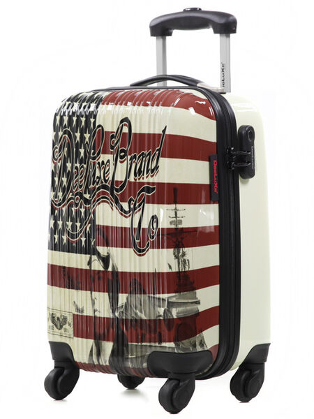 Valise cabine rigide USA Flag 50 cm