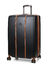 Valise rigide extensible Cadence 76 cm Noir/Marron