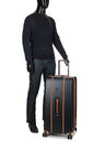 Valise rigide extensible Cadence Trunk 80 cm Noir/Marron Noir/Marron