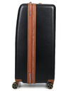 Valise rigide extensible Cadence Trunk 80 cm Noir/Marron Noir/Marron