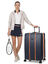 Valise rigide extensible Roland Garros Cadence 76 cm Bleu