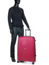Valise rigide extensible Belmont Plus Eco 76 cm Framboise