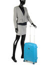Valise cabine rigide Belfort Plus Slim 55 cm Bleu vert